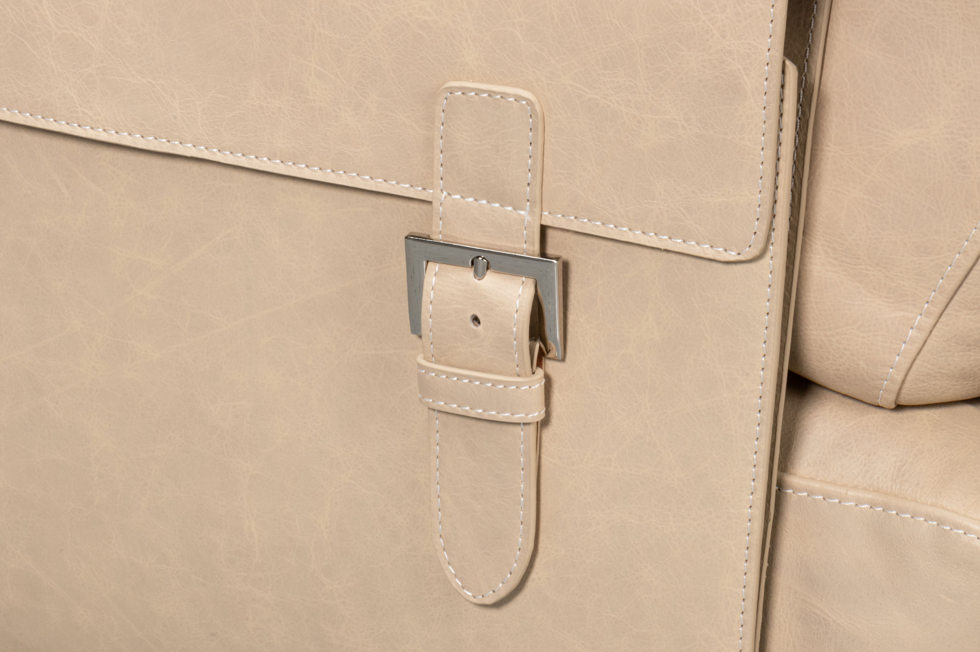 Edmonds Distilled Leather Chair,White, Seating by Sarreid, 25" length x 36" width x 38" height View 5