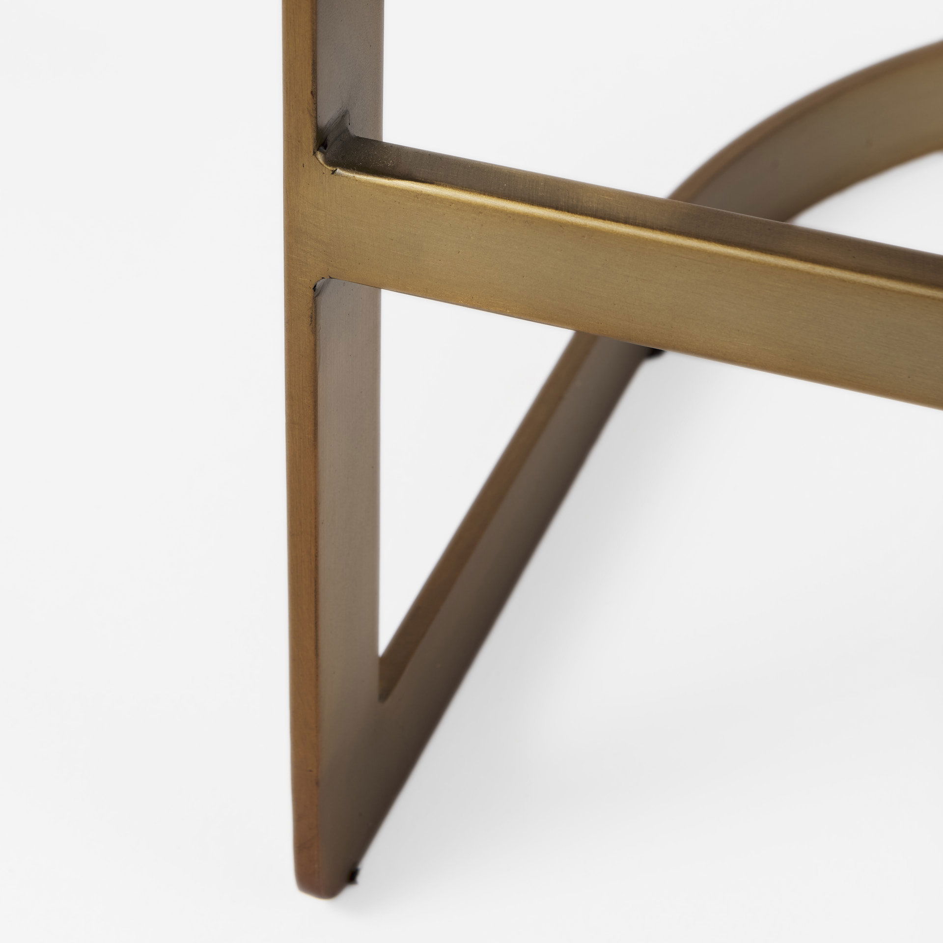 Hollyfield II Cream Fabric Seat with Gold Metal Base Counter Stool, Counter & Bar Stool by Mercana, 20.5" length x 19.7" width x 28.7" height View 13