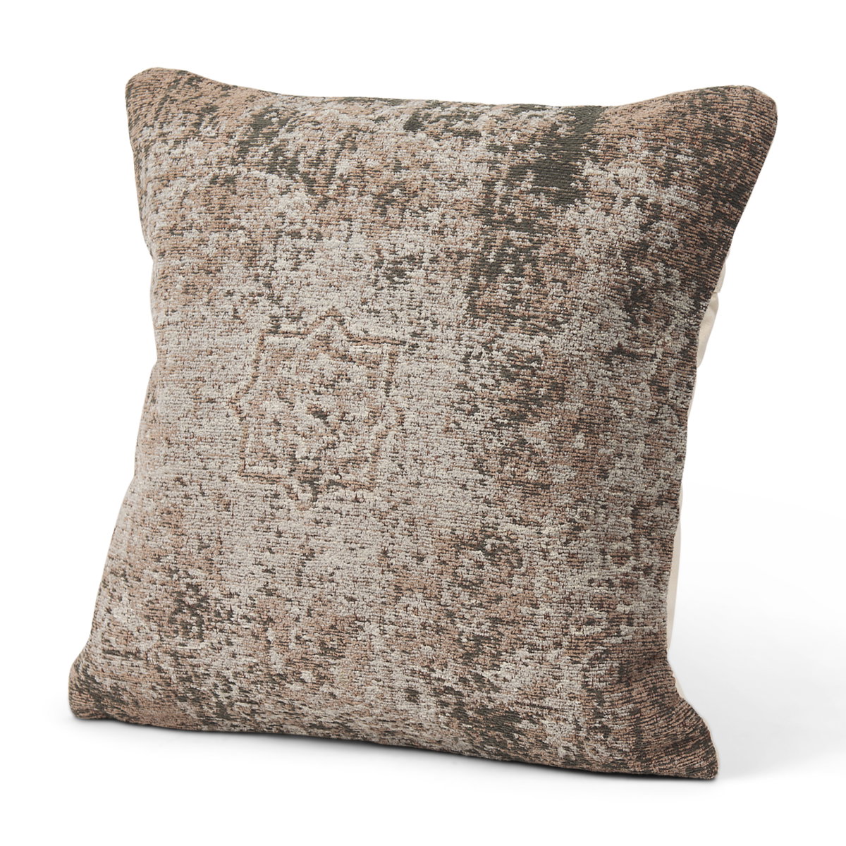 Khloe 20x20 Taupe Square Pillow Cover, Decorative Pillow by Mercana, 20" length x 0.5" width x 20" height View 1