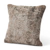 Khloe 20x20 Taupe Square Pillow Cover, Decorative Pillow by Mercana, 20" length x 0.5" width x 20" height thumbnail 1