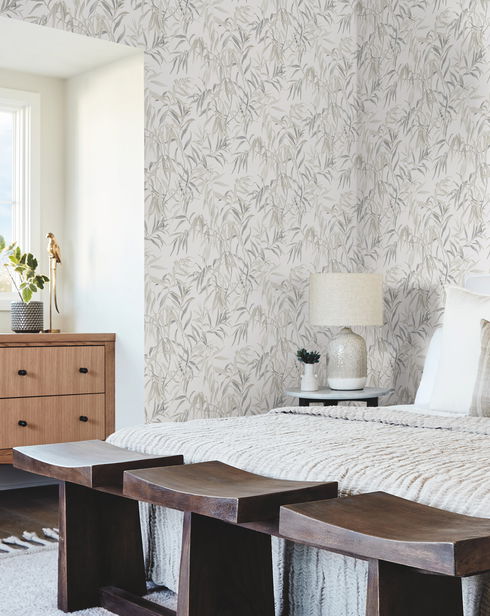 Willow Grove Sand Wallpaper