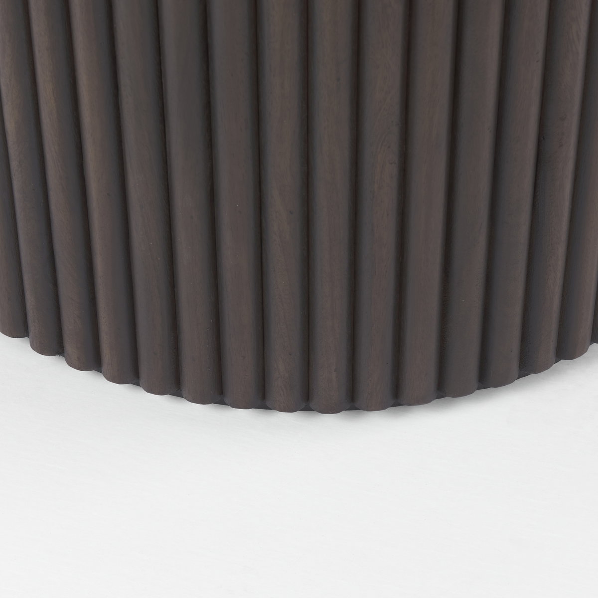 Terra 60' Round Pedestal Dining Table | Modern | Dark Brown Wood | Seats 6, by Mercana, 60" length x 60" width x 30" height View 10