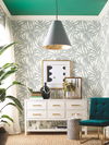 Bali Leaves Metallic Peel & Stick Wallpaper thumbnail 2