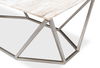Trapezoid Coffee Table  Marble Top thumbnail 3