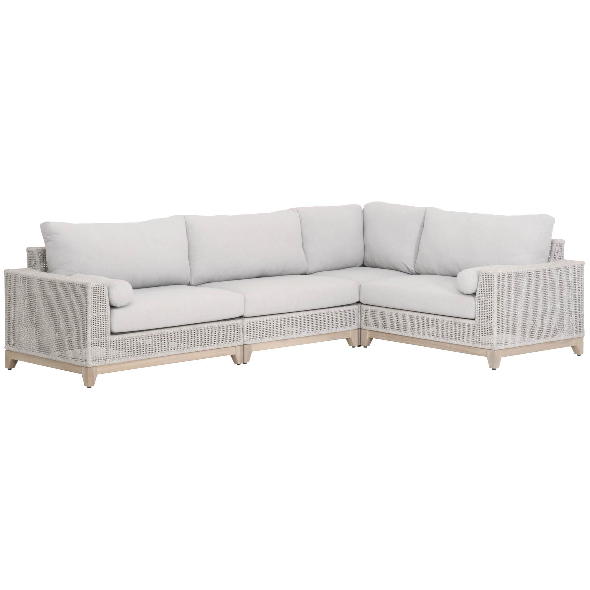 Tropez Outdoor Modular Corner Sofa, Seating by Essentials for Living, 33.75" width x 33" height x 33.75" depth View 6