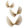 Coreograph Antique Gold Wall Decor Set/3, Art by Uttermost, 24" width x 16.37" height x 6" depth thumbnail 1