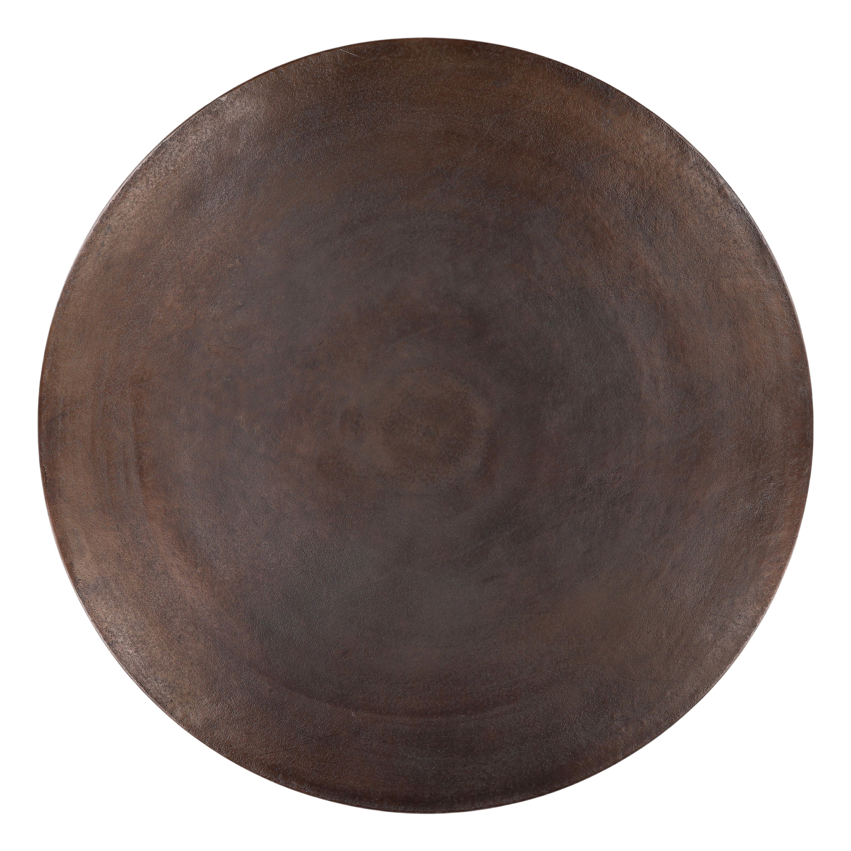Aramis Bistro Table Bronze, Dining Table by Dovetail, 35" width x 30" height x 35" depth View 2