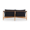 Kuna Outdoor Sofa Black, by Moe's Home, 6'8" width x 2'8" height x 2'6" depth thumbnail 4