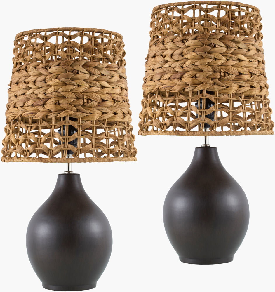 Pabu Accent Table Lamp, by Surya, 9" width x 19" height