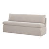 Fable Slipcover Dining Bench Beige, Benche by Moe's Home, 72.75" width x 31.75" height x 28.5" depth thumbnail 3
