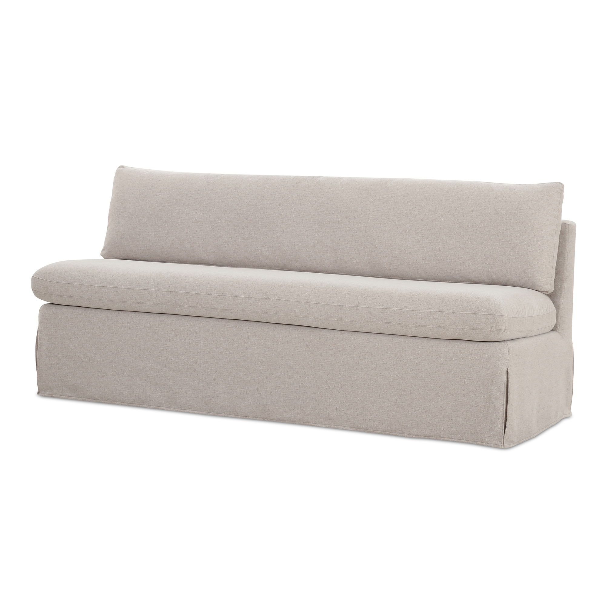 Fable Slipcover Dining Bench Beige large image 