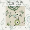 Dahlia Blooms Green & Beige Wallpaper thumbnail 3