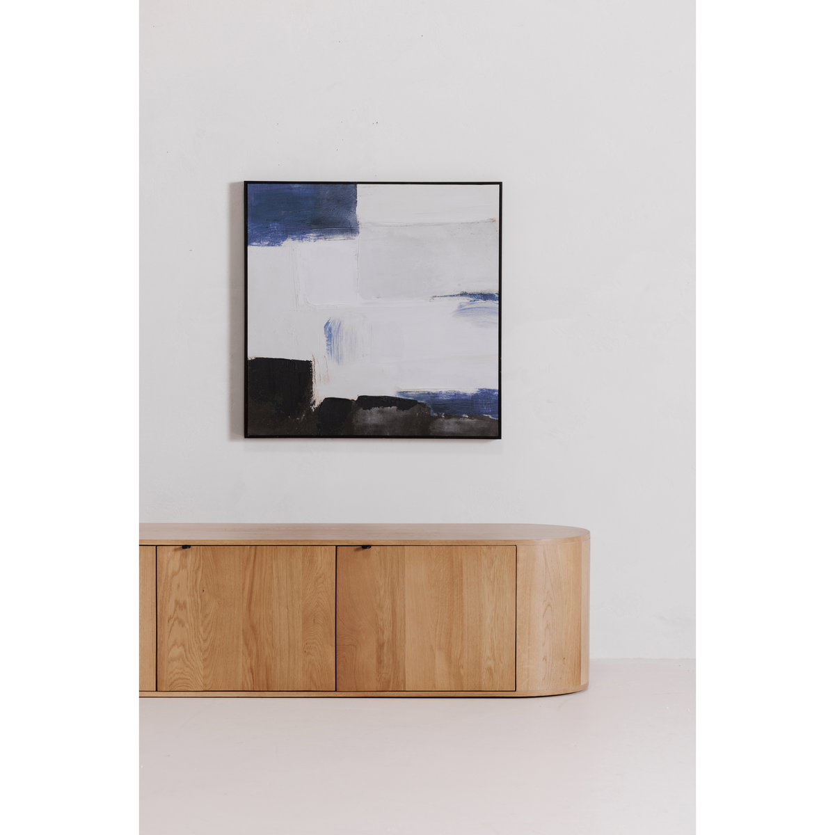 Theo Media Bench Natural, Media Console by Moe's Home, 80" width x 18" height x 18" depth View 11