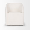 Sondra Oatmeal Performance Fabric Upholstered Club Dining Chair, by Mercana, 25.5" length x 23.75" width x 31.5" height thumbnail 7