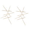 Fireworks Silver Wall Decor Set/2, Sculptural Wall Art by Uttermost, 30.25" width x 32.25" height x 0.5" depth thumbnail 7