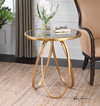 Montrez Gold Side Table, Side & End Table by Uttermost, 24" width x 26.25" height x 24" depth thumbnail 4