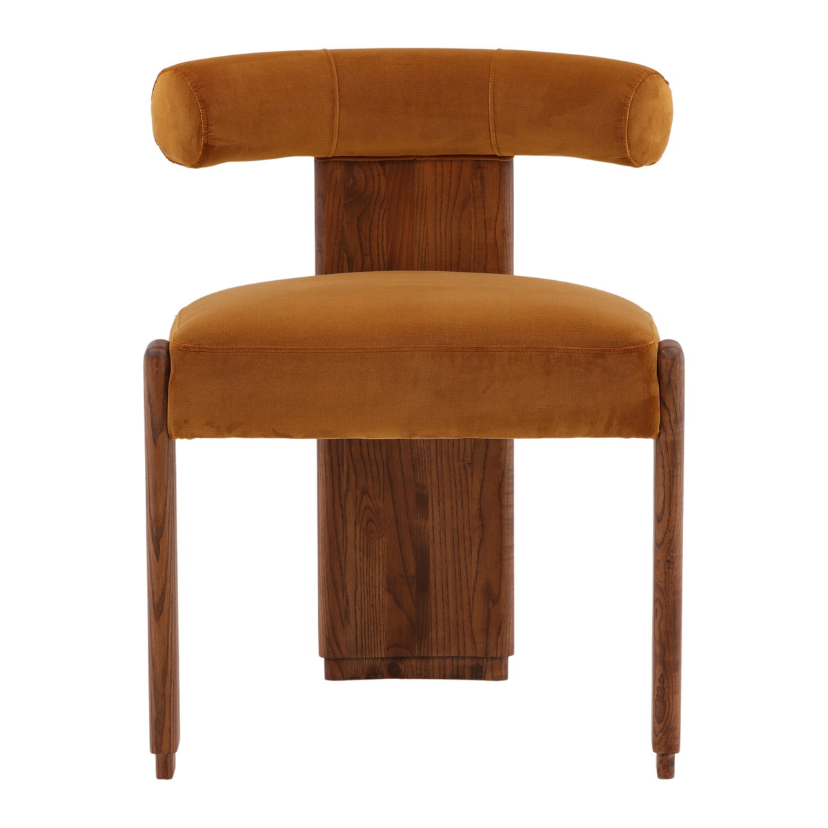 Gwyneth Dining Chair Ginger, by Dovetail, 23" width x 29.5" height x 23.5" depth View 2