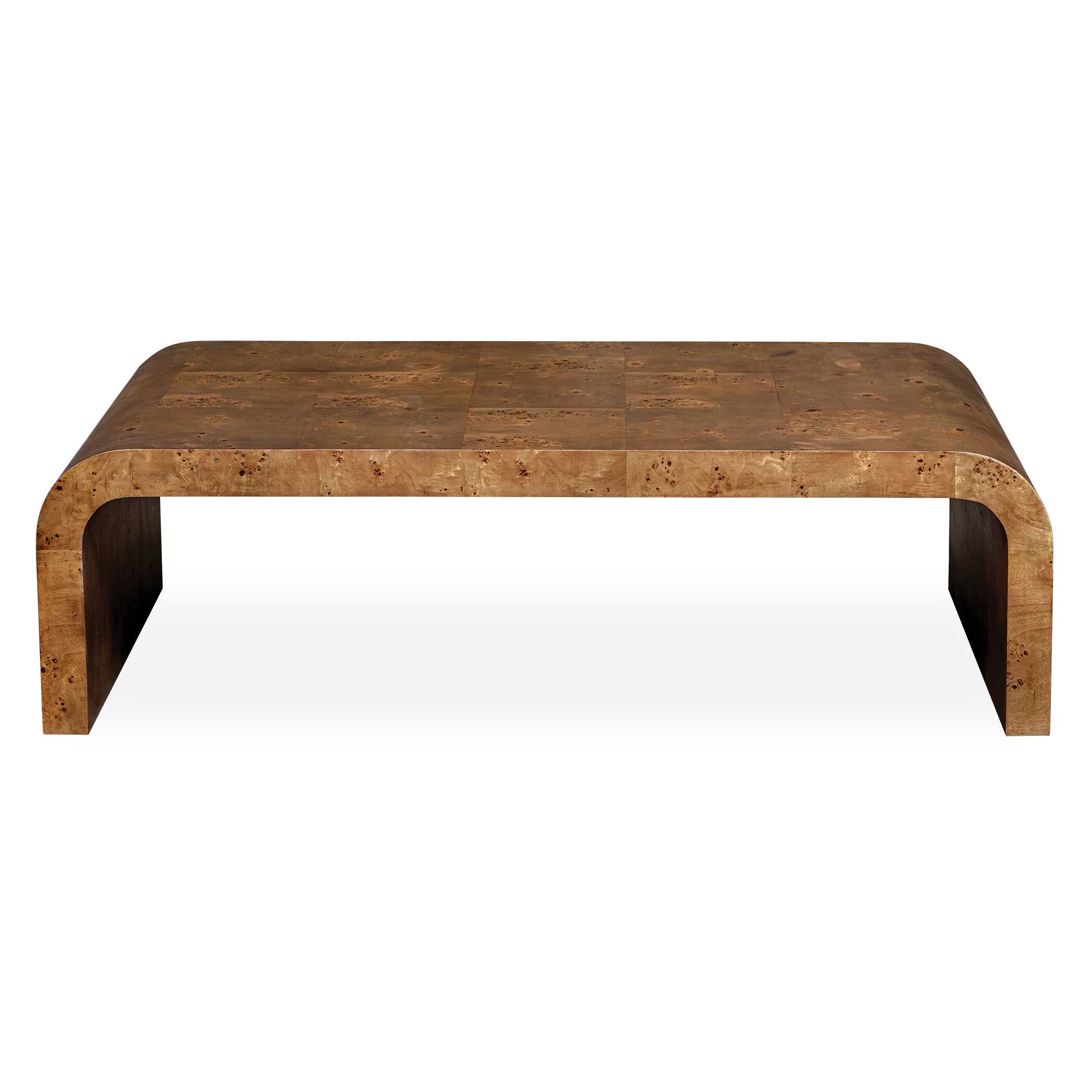 Carraway Burl Wood Coffee Table, Furniture by Uttermost, 56" width x 16" height x 30" depth View 1