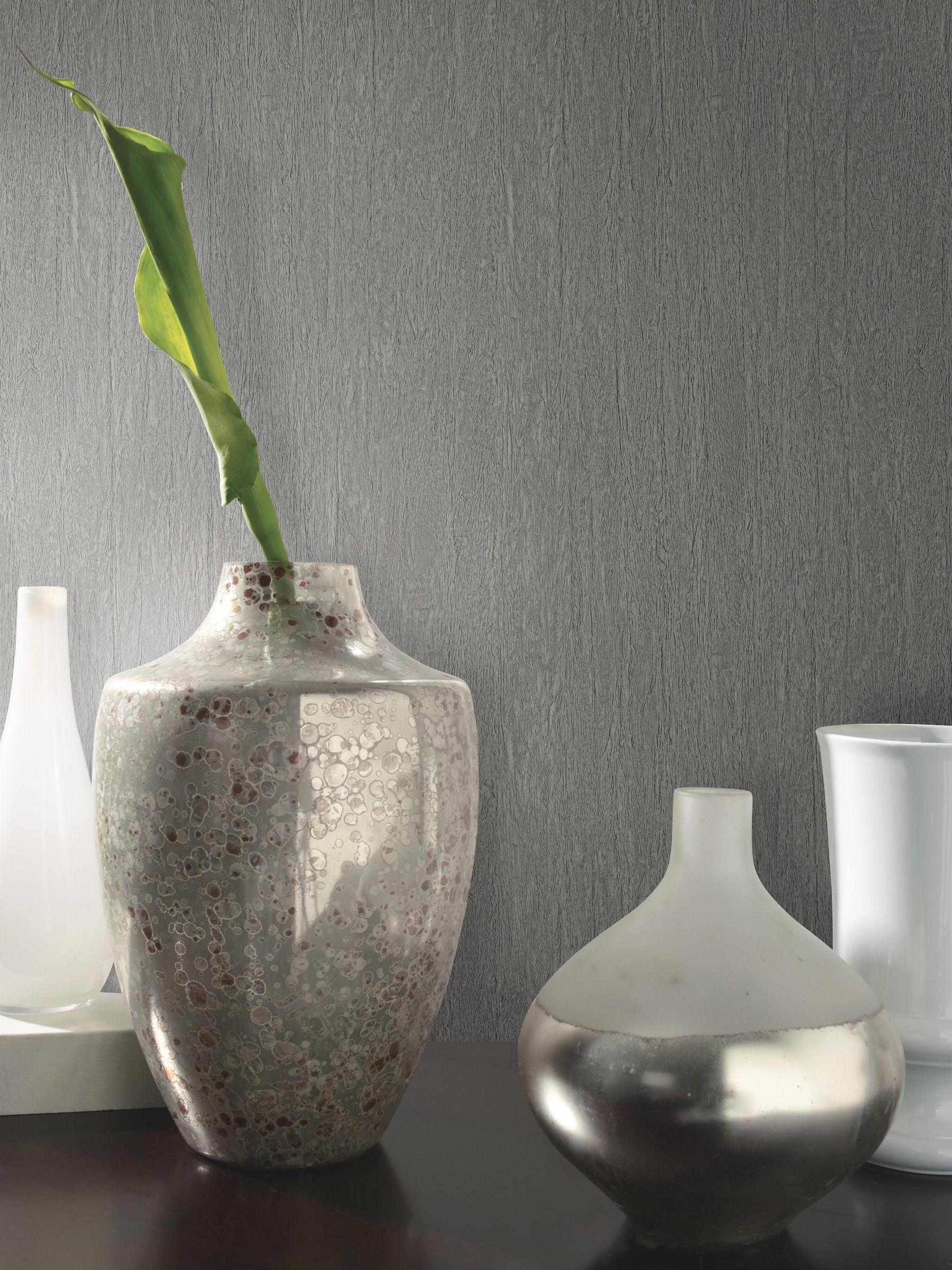 Natural Texture Grey Wallpaper, by York Wall, 33' length x 1'9" width x 0.02" depth View 3