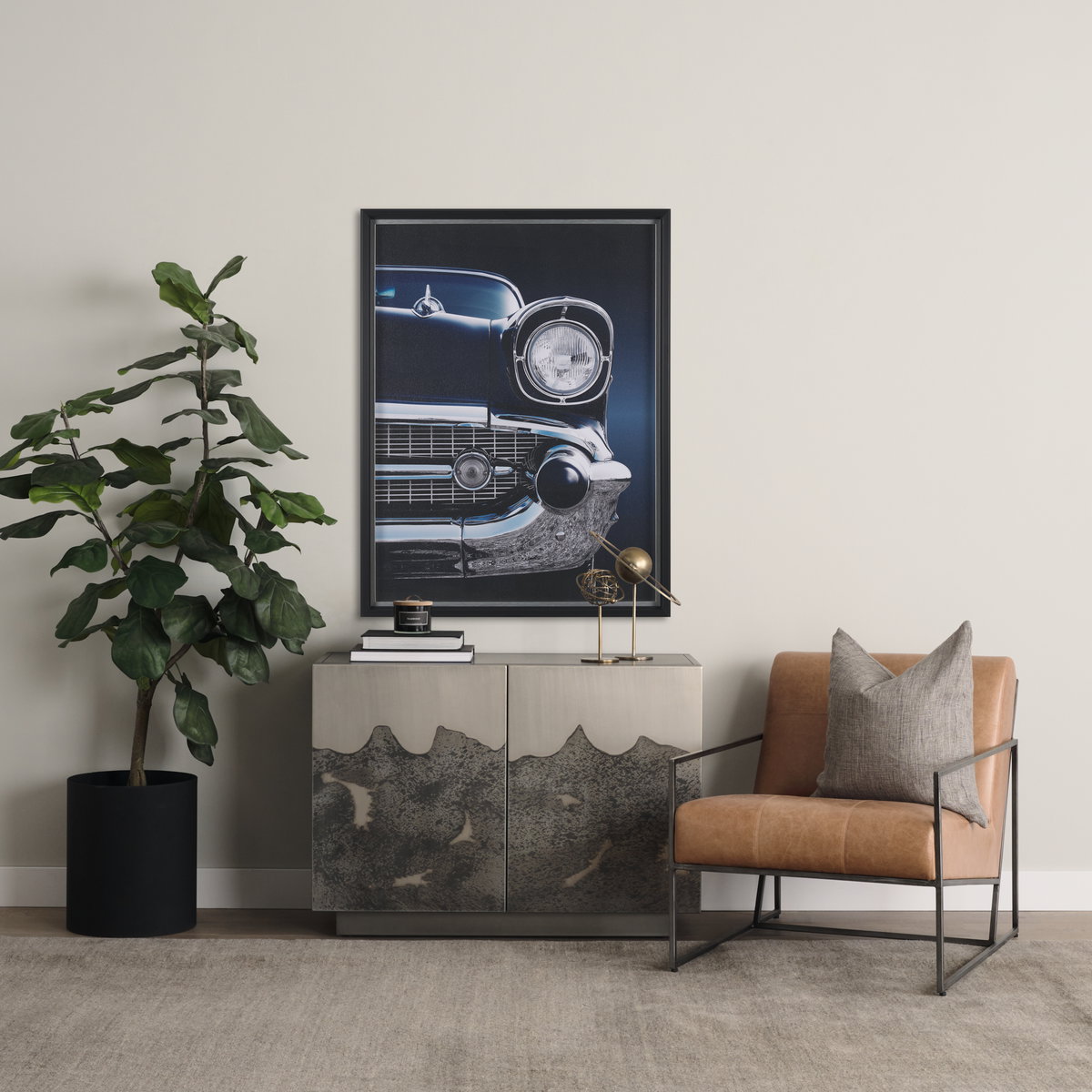 Atlas  Gold Metal Solar System Ornament, Decorative Object by Mercana, 15" length x 7" width x 16" height View 2