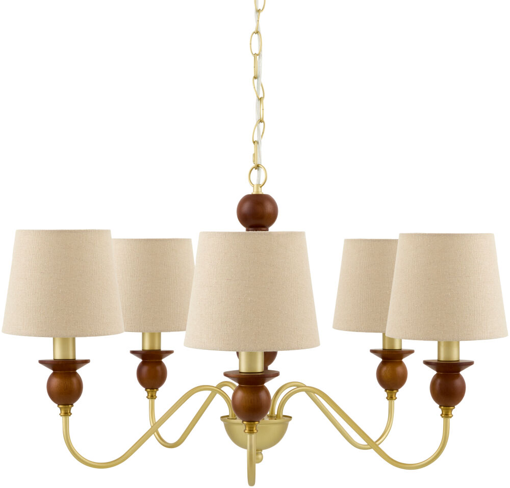 Wiluna Chandelier, by Surya, 28" length x 28" width x 47" height