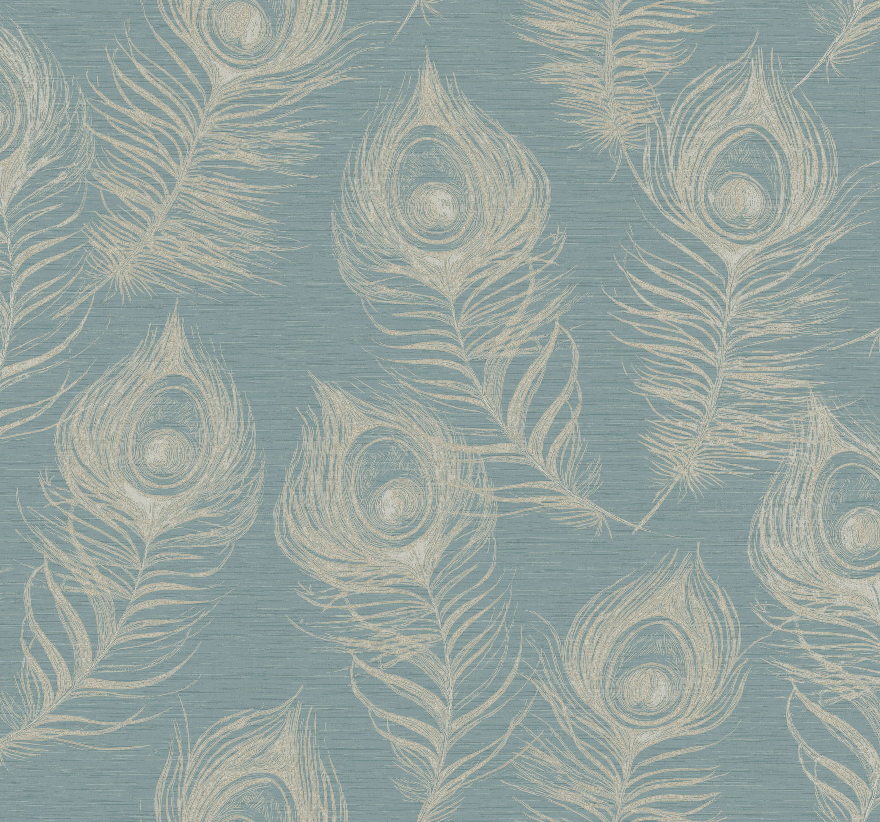 Regal Peacock Dark Teal Wallpaper large image 