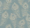 Regal Peacock Dark Teal Wallpaper thumbnail 0