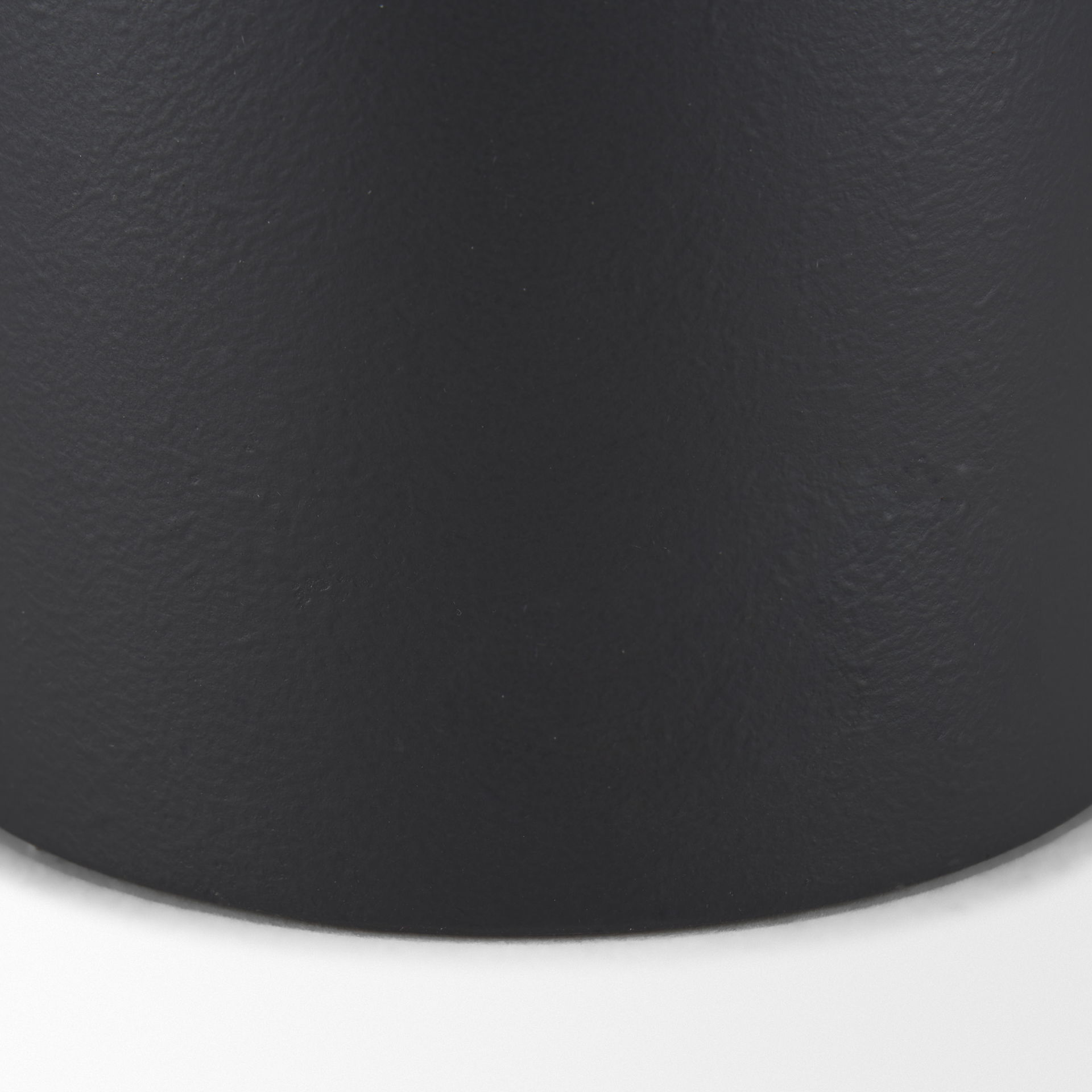 Townley Tall White with Black Ombre Metal Vase large image 