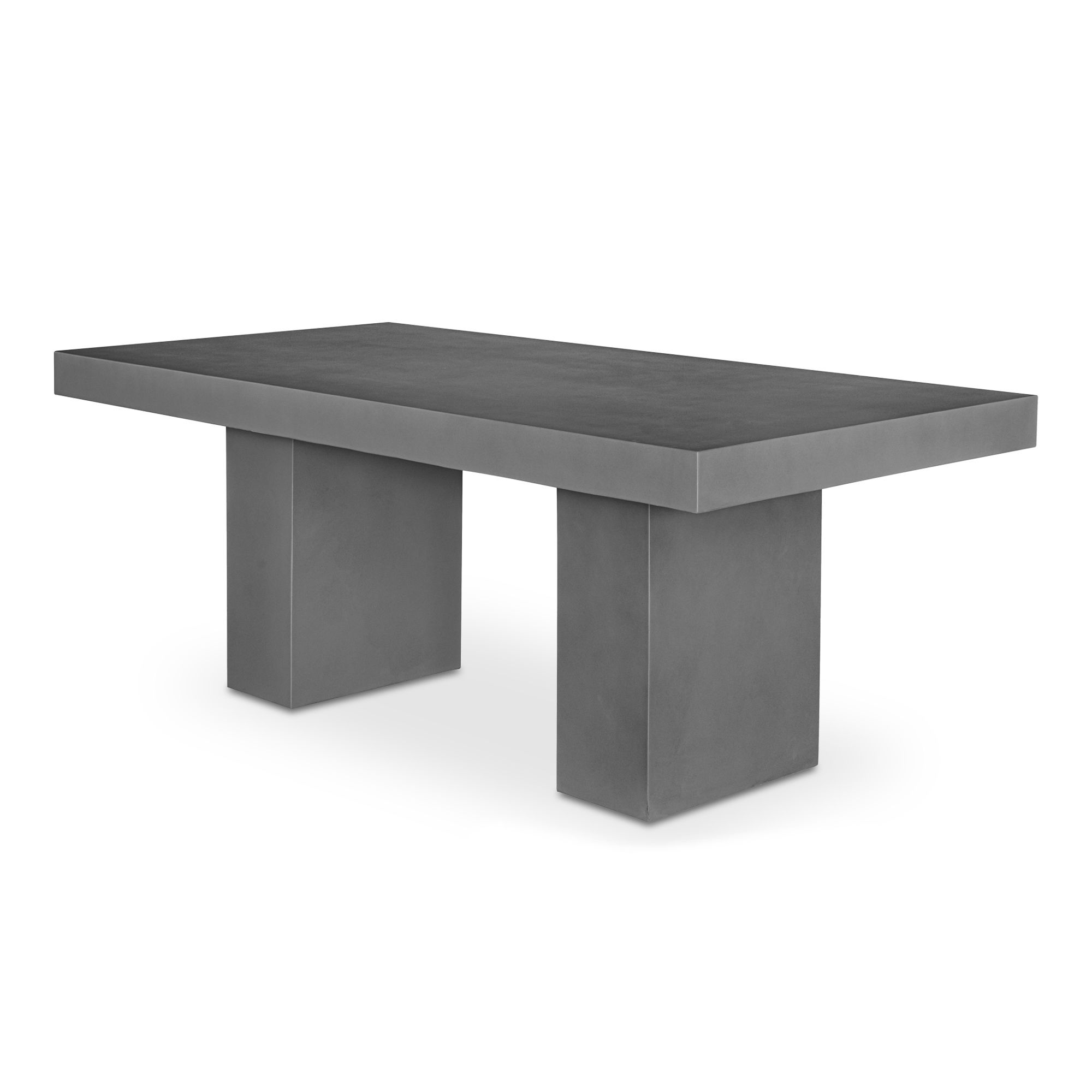 Antonius Outdoor Dining Table Grey, Outdoor Table by Moe's Home, 6'6.75" width x 2'6" height x 3'3.25" depth View 2