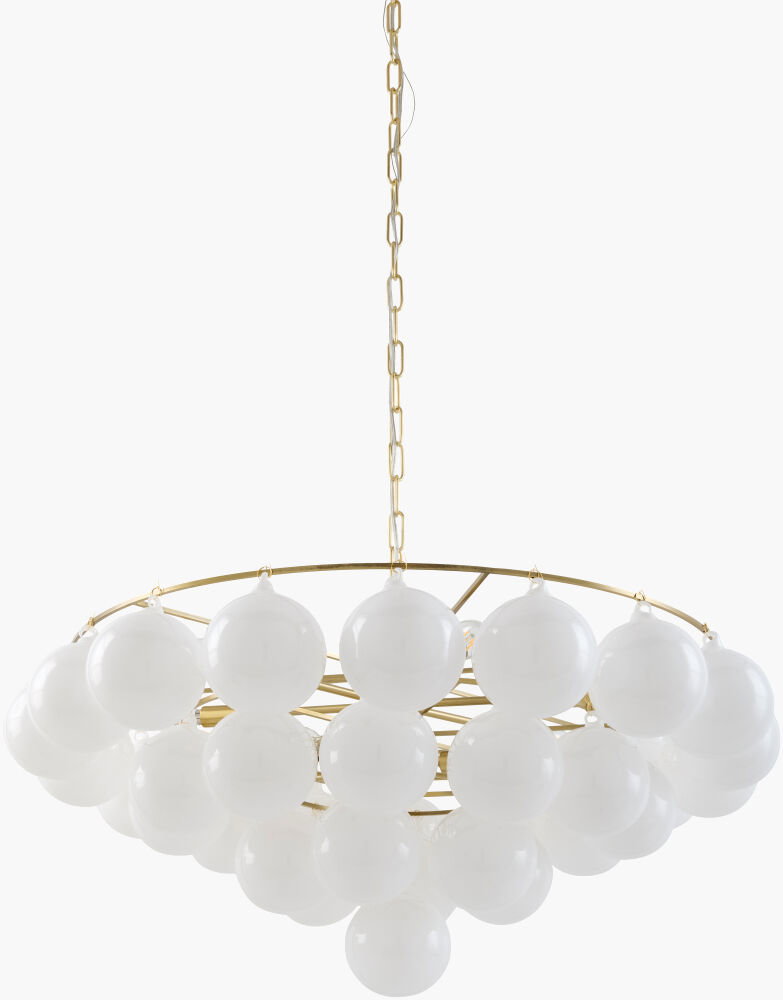 Nuvia Chandelier, by Surya, 27" length x 27" width x 16" height