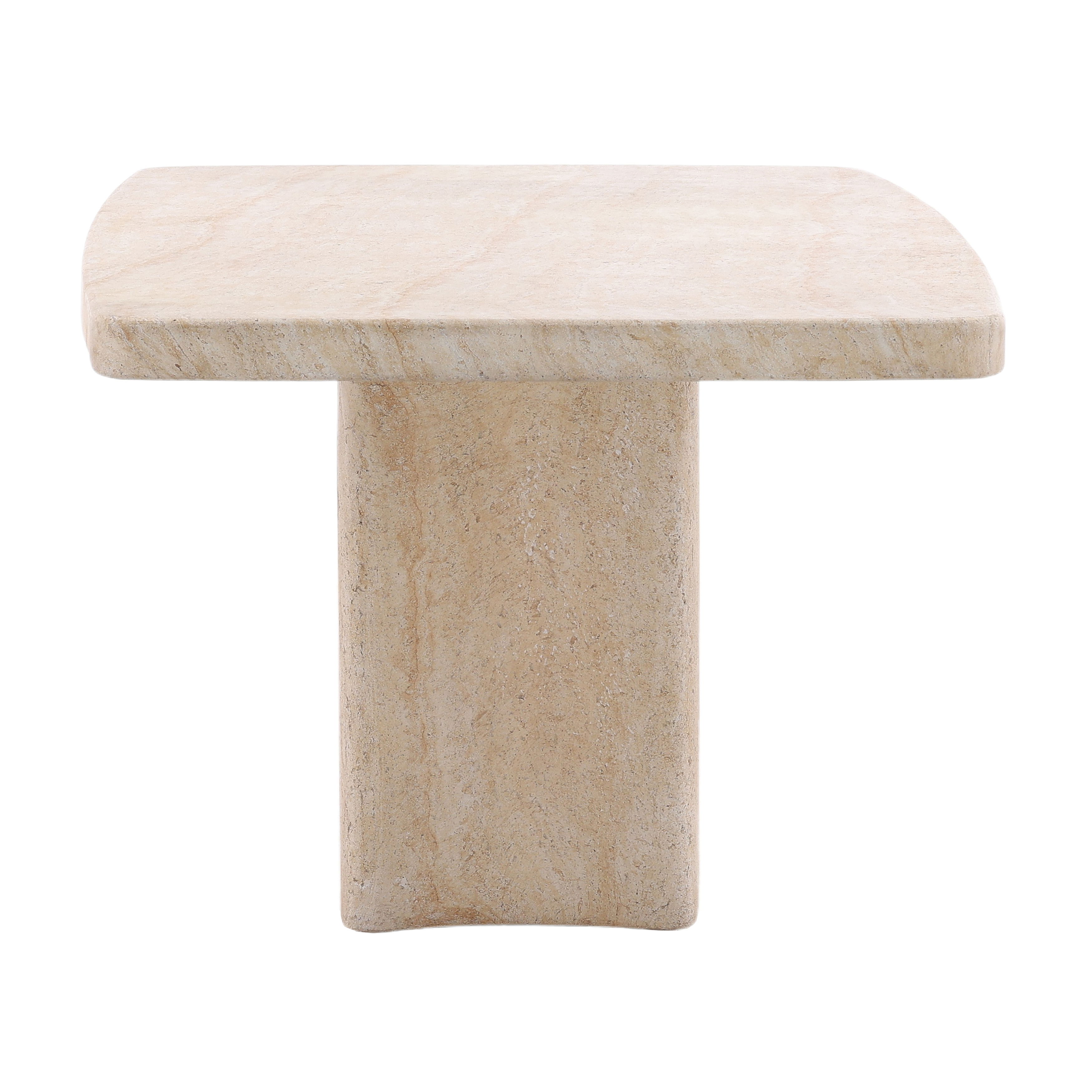 Payson Outdoor Dining Table Natural, by Dovetail, 88.5" width x 30.3" height x 39.4" depth View 3