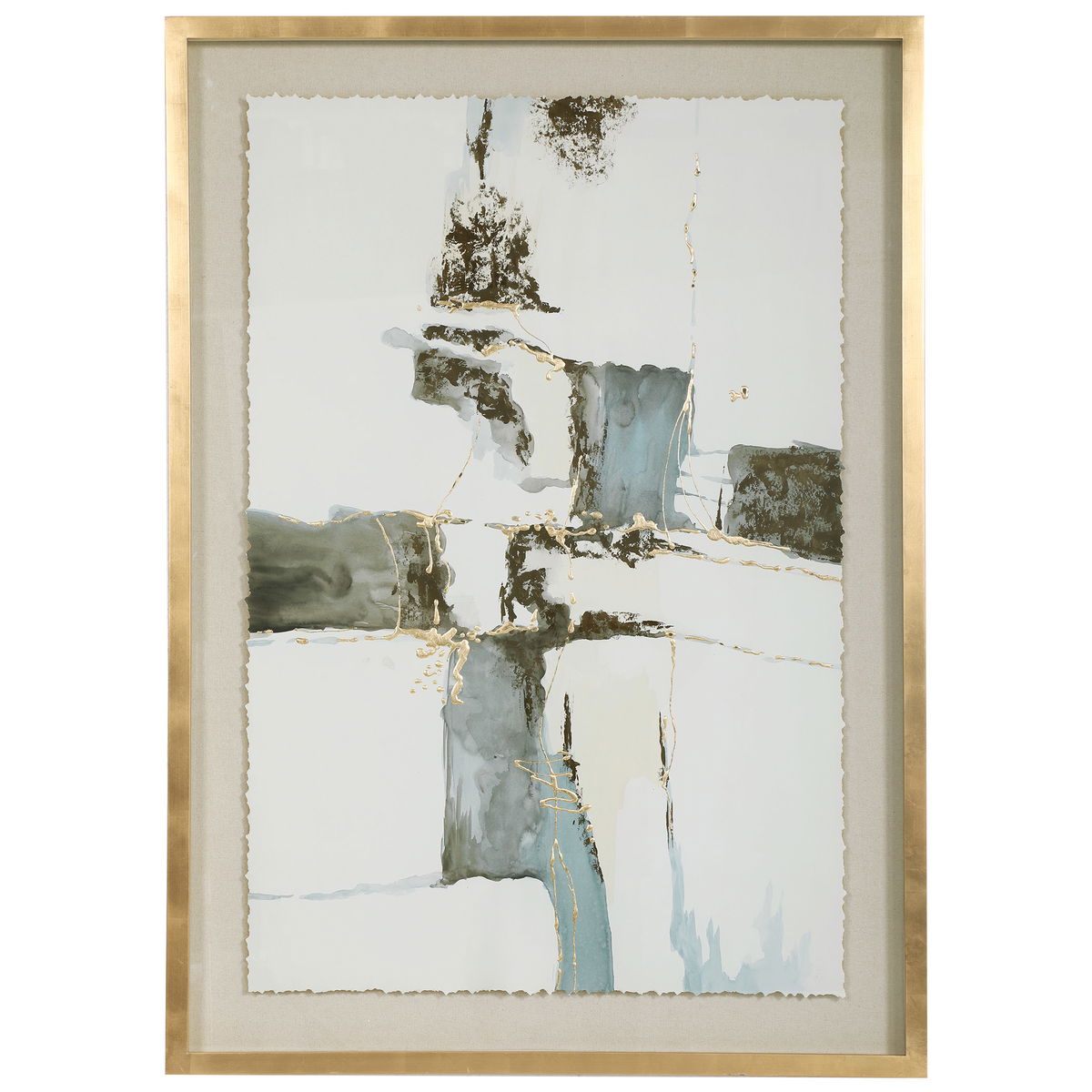 Crosswalk Abstract Art, by Uttermost, 37.8" width x 52.8" height x 1.5" depth View 1