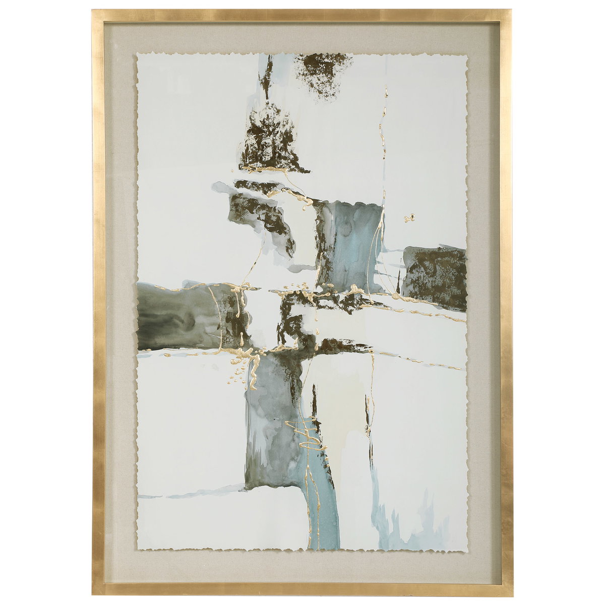 Crosswalk Abstract Art, by Uttermost, 37.8" width x 52.8" height x 1.5" depth View 1