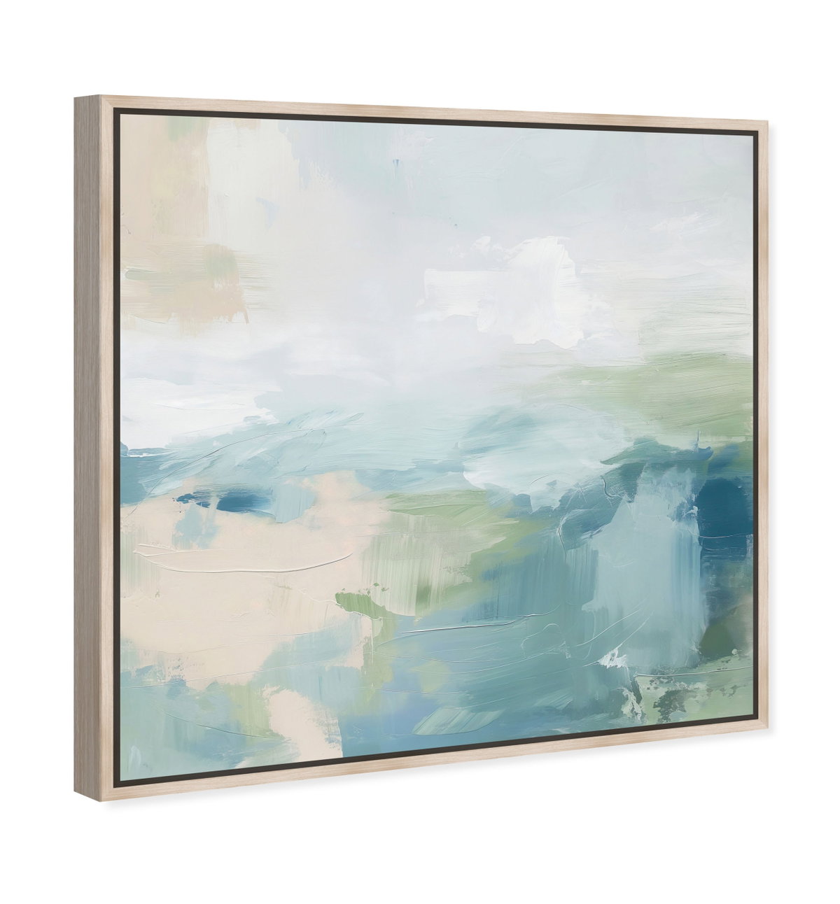 Turquoise Echoes I (Diamond Dust), Art by Oliver Gal,  40x40 View 2