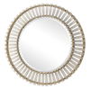 Denali Textured Glass Round Mirror thumbnail 4