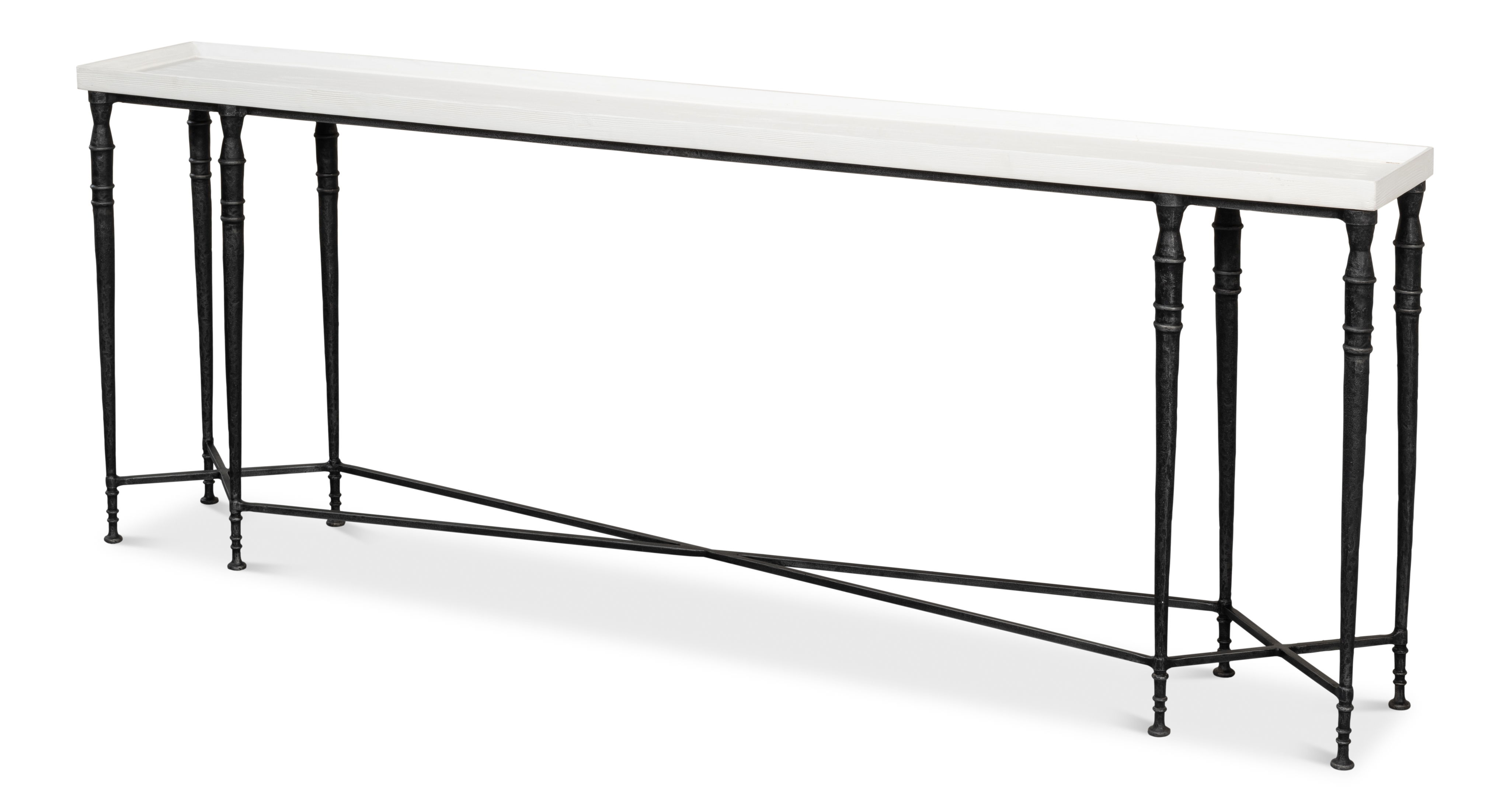 Nathaniel Elegance Console Table, by Sarreid, 60" length x 10" width x 30" height View 1