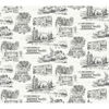 Modern Vista Toile Black Wallpaper thumbnail 0