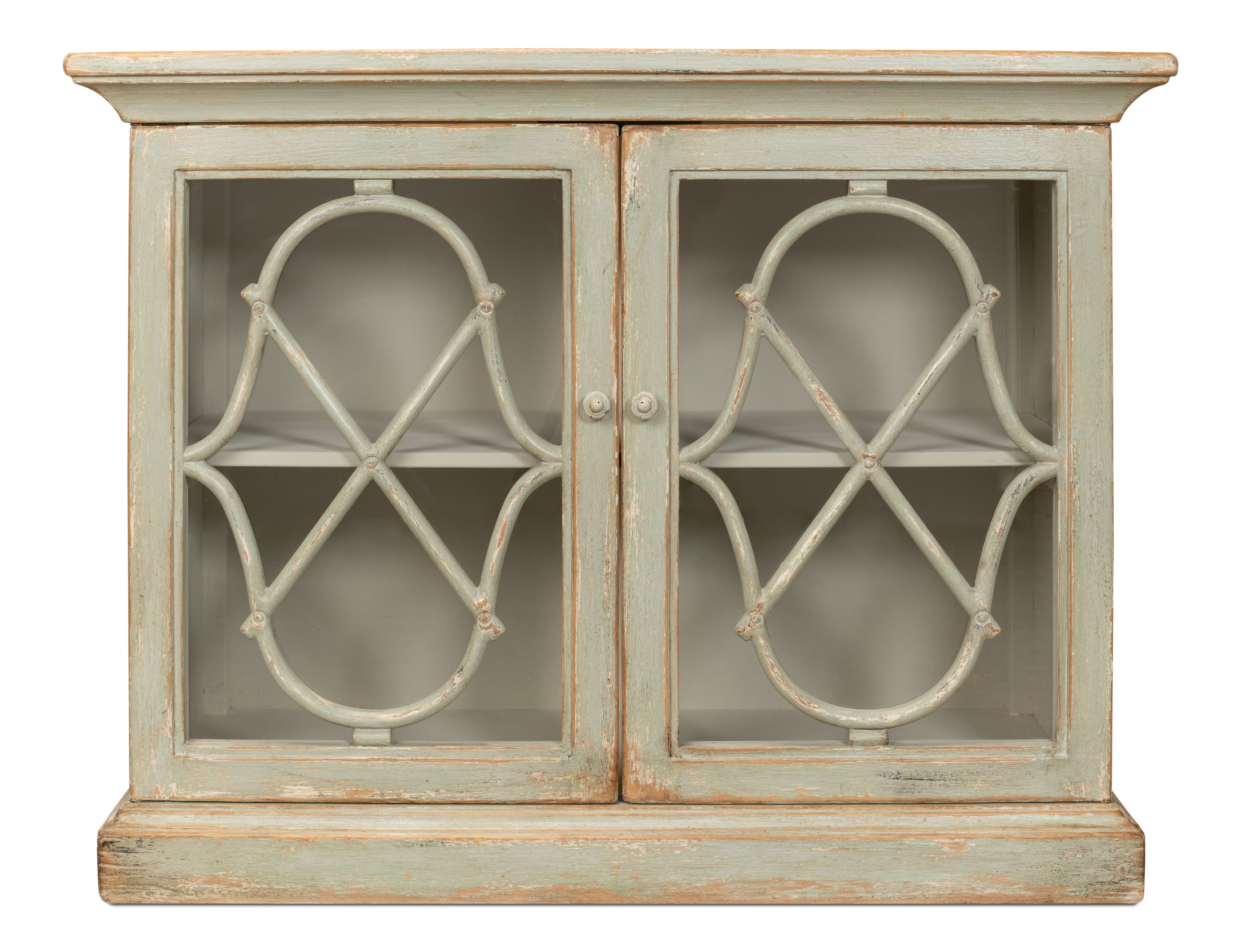 Sonya Commode, Sage, Cabinets & Chest by Sarreid, 46" length x 19" width x 35" height View 7
