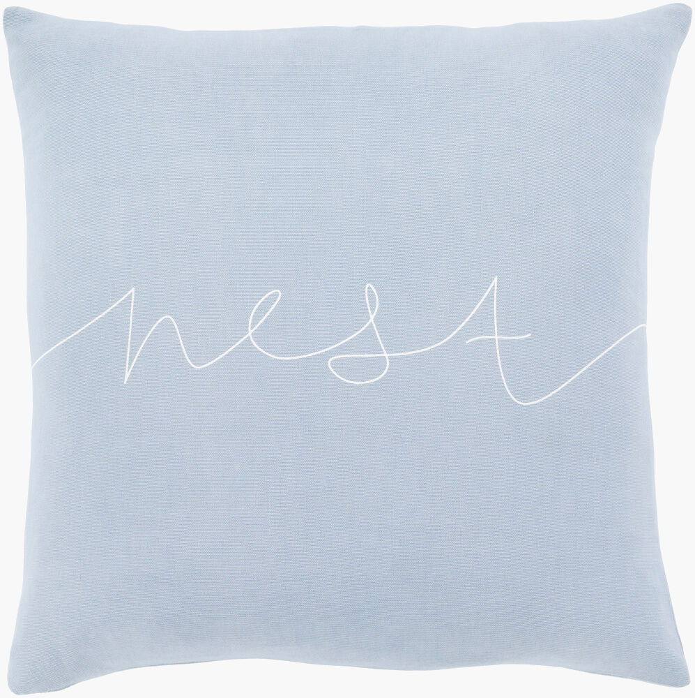 Motto Accent Pillow Down, Decorative Pillow by Surya, 20" length x 20" width