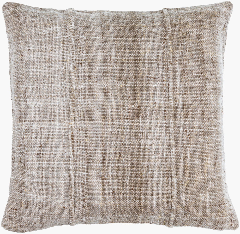 Mudcloth Accent Pillow Down, Decorative Pillow by Surya, 22" length x 22" width