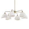 Biddeford 6 Light White Beaded Pendant, by Uttermost, 36" width x 11" height x 36" diameter thumbnail 7