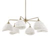 Biddeford 6 Light White Beaded Pendant 6 Biddeford 6 Light White Beaded Pendant thumbnail 6