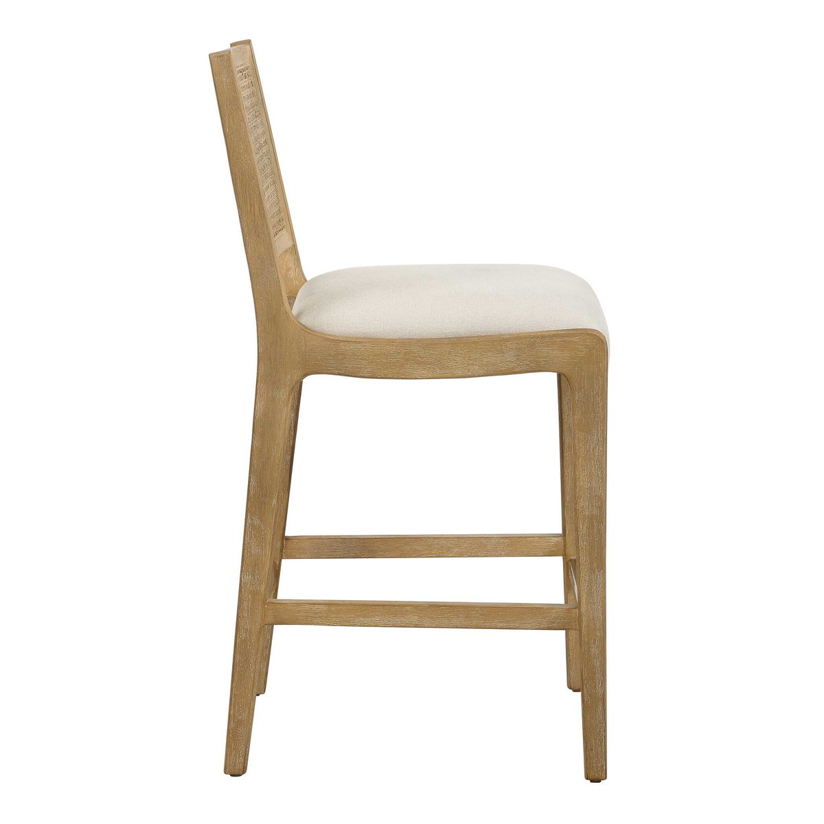 Interweave Coastal Rattan Counter Stool, Counter & Bar Stool by Uttermost, 19" width x 39" height x 21.5" depth View 5