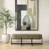Merino Moss Fabric Bench, Benche by Uttermost, 56.5" width x 19" height x 17.6" depth thumbnail 2