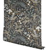 Peacock Garden Black Peel & Stick Wallpaper thumbnail 2