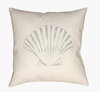 Shells II Accent Pillow, Decorative Pillow by Surya, 18" length x 18" width thumbnail