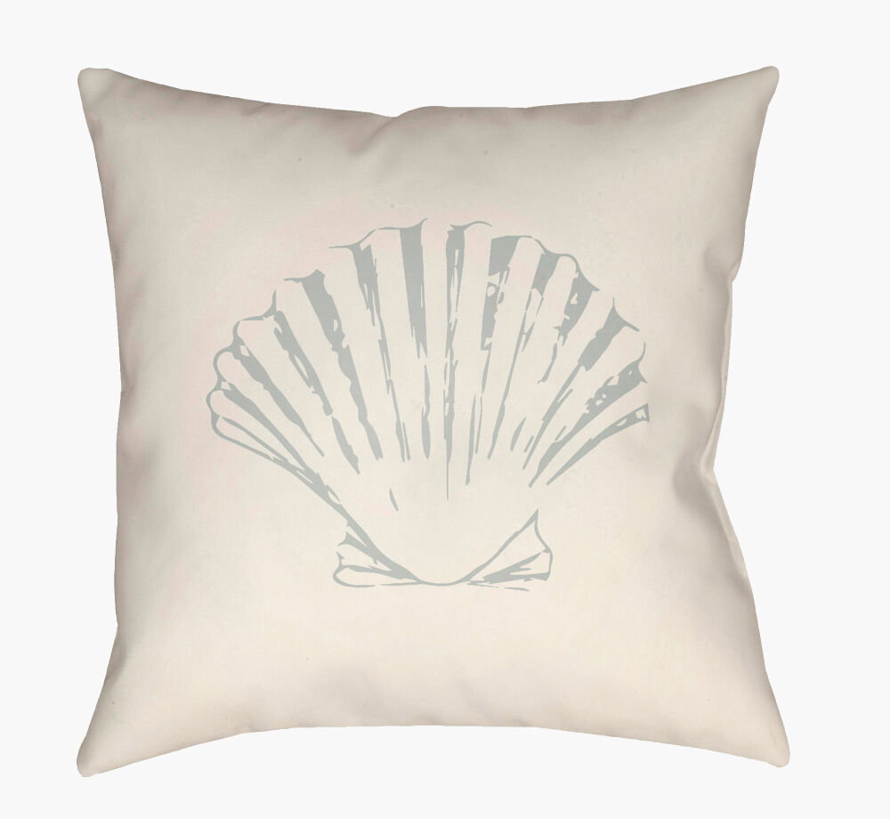 Shells II Accent Pillow, Decorative Pillow by Surya, 18" length x 18" width