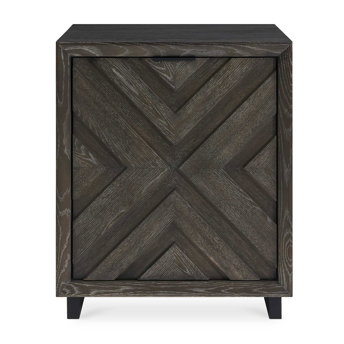 Barrett Dark Charcoal Oak Cabinet, Cabinets & Chest by Uttermost, 22" width x 26" height x 20" depth View 1