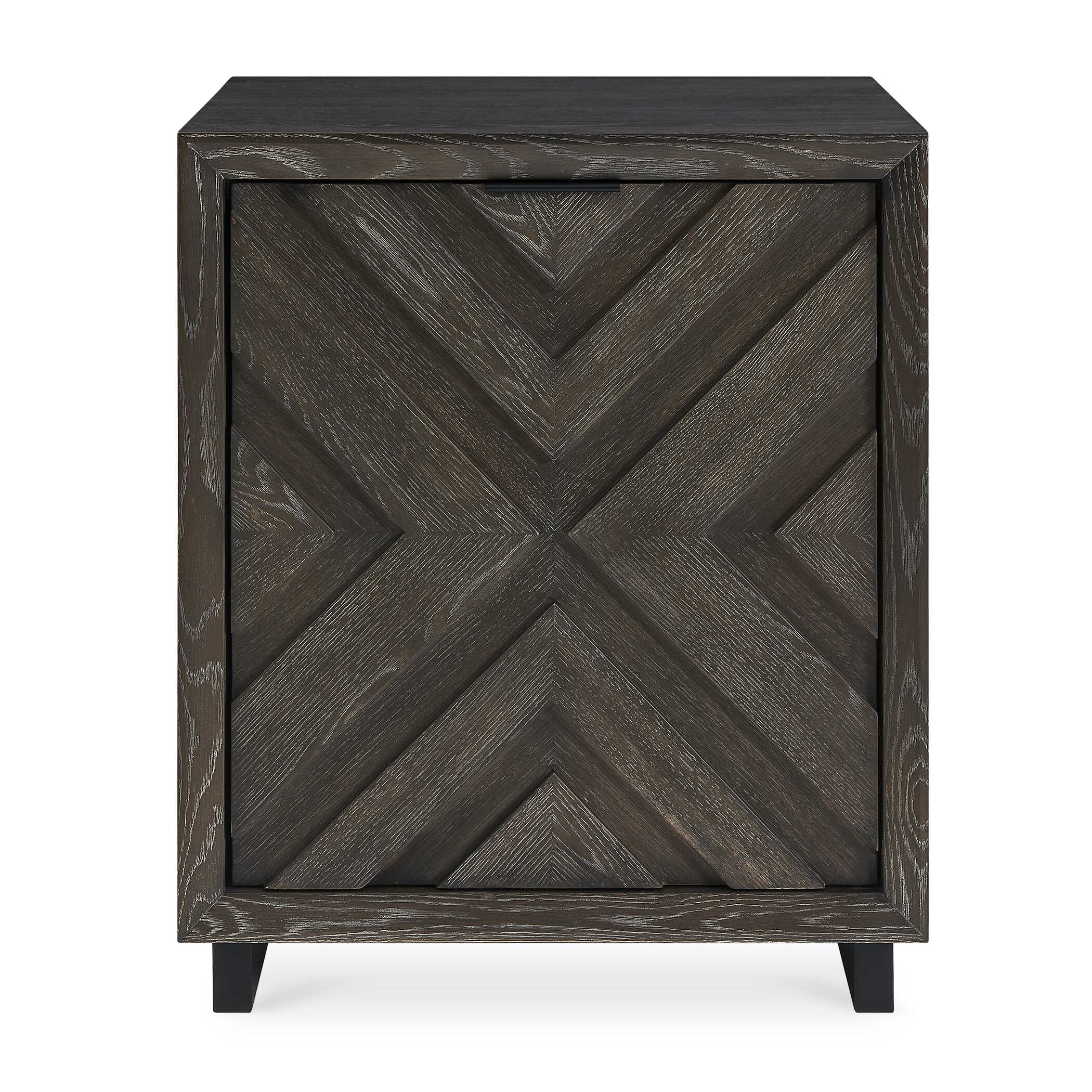 Barrett Dark Charcoal Oak Cabinet, Furniture by Uttermost, 22" width x 26" height x 20" depth View 1