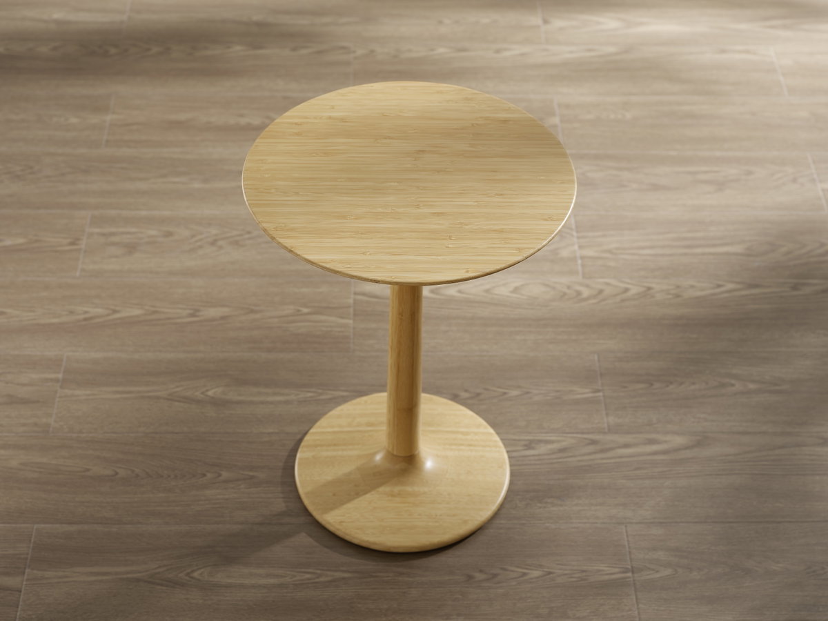 Sol Side Table, Wheat, Writing Desk by Greenington, 16" length x 16" width x 20.75" height View 6